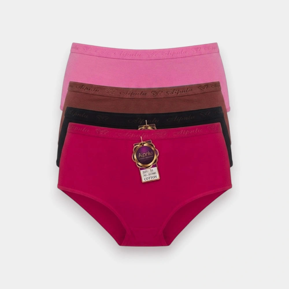 Women's Cotton Underwear Set 4 PCS – Size 5XL Random Color