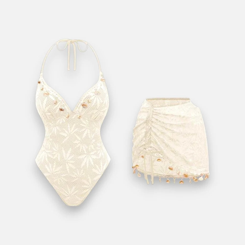 Ivory Lace Swimming Dress