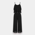 Elegant Flowy Chiffon Sleeveless Two-Piece Set – Size S to L