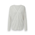 Lightweight V-Neck Button-Down Cardigan Shirt
