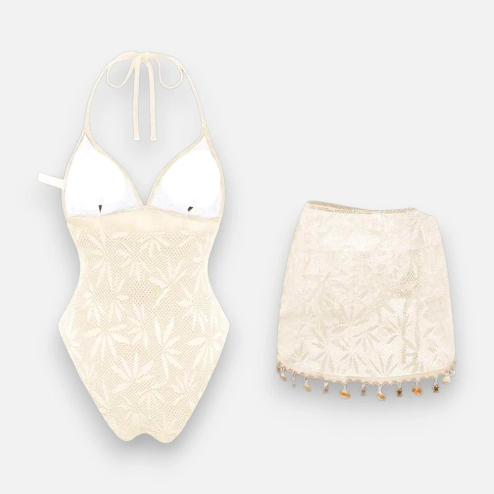 Ivory Lace Swimming Dress