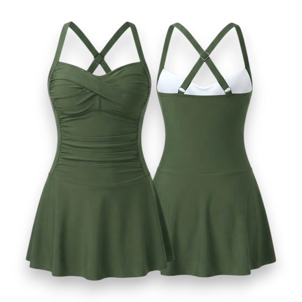 Classic Elegance Swim Dress – Women's Swimming Dress