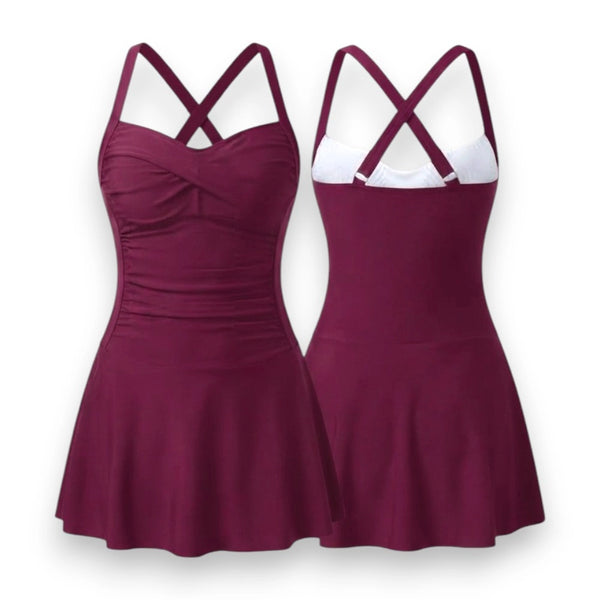 Classic Elegance Swim Dress – Women's Swimming Dress