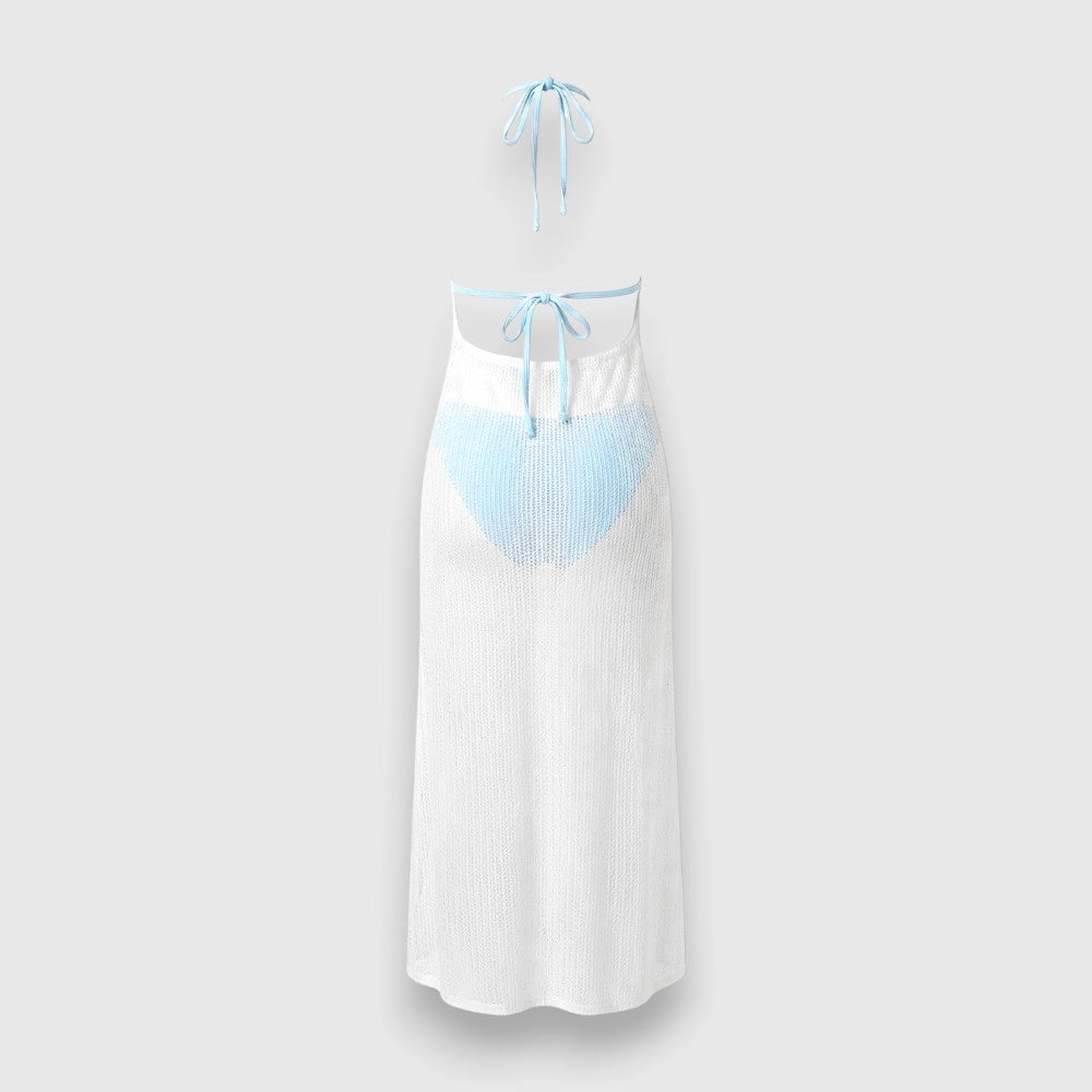 Light Blue & White Two-Piece Swim Set – Size 3XL