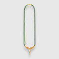 Modern Gold Color & Emerald Bead Mangalsutra