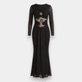 Black Glitter-Infused Bodycon Dress – Sizes S to XL