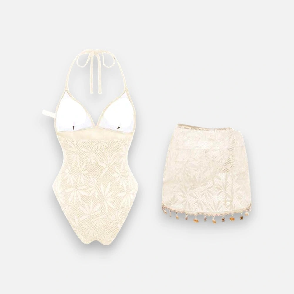 Ivory Lace Swimming Dress