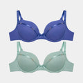 Premium Double Push-Up Bra with Elegant Ring Details – Size 34/75