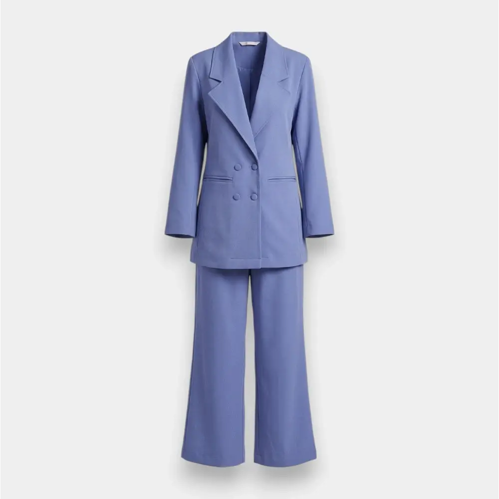 Two-Piece Blazer Set for Office Wear