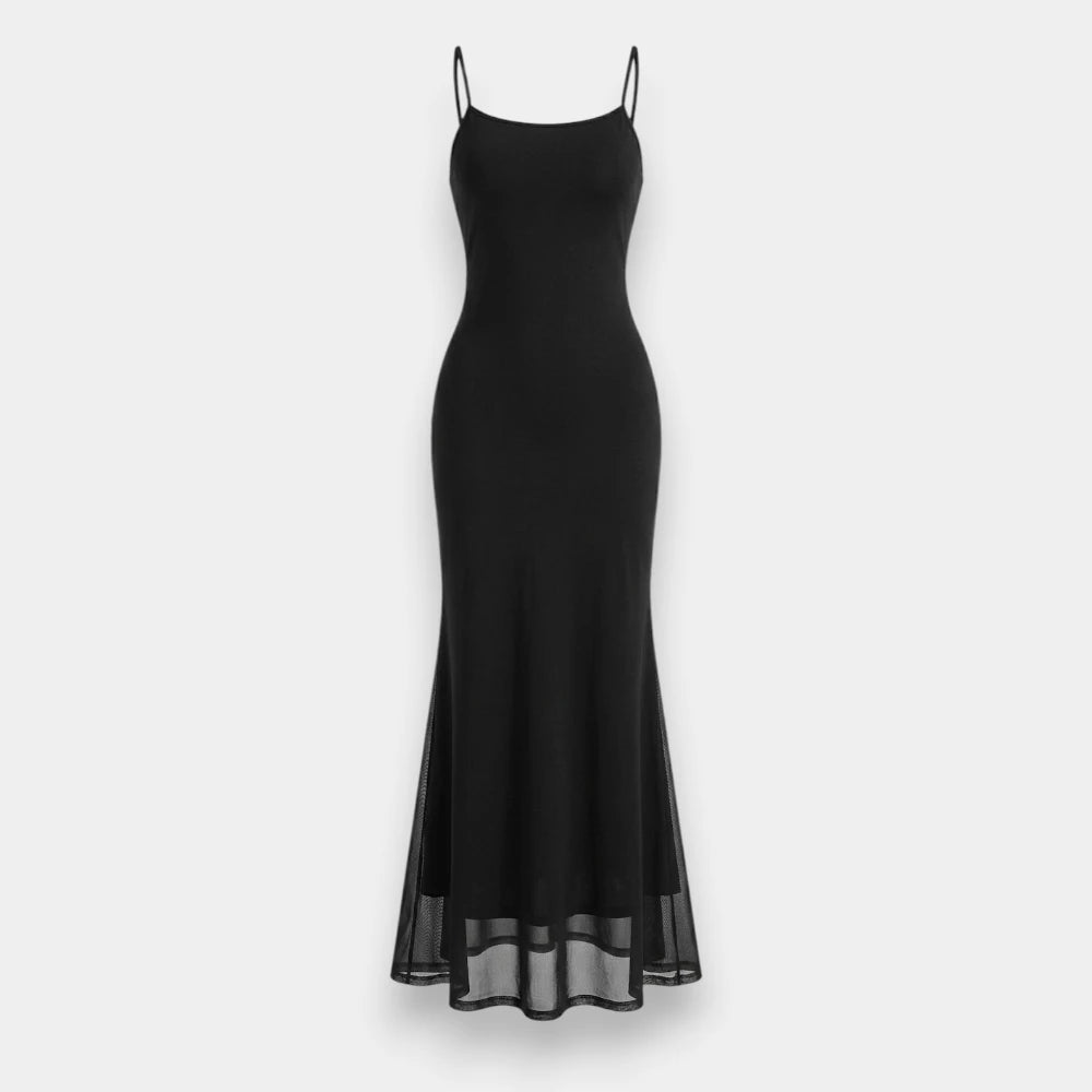 Women's Bodycon Fishtail Midi Dress – Solid Color Slim Fit Elegant Gown