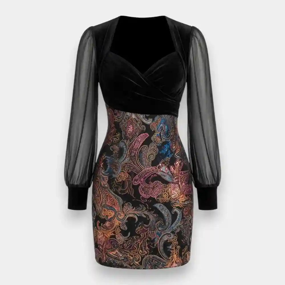 Velvet Bodycon Mini Dress