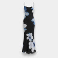 Floral Printed Slim Fit Cami Dress with Sheer Back & Spaghetti Straps