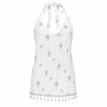 Halter Short White Kurthi – Ladies Kurthi (XS to S)