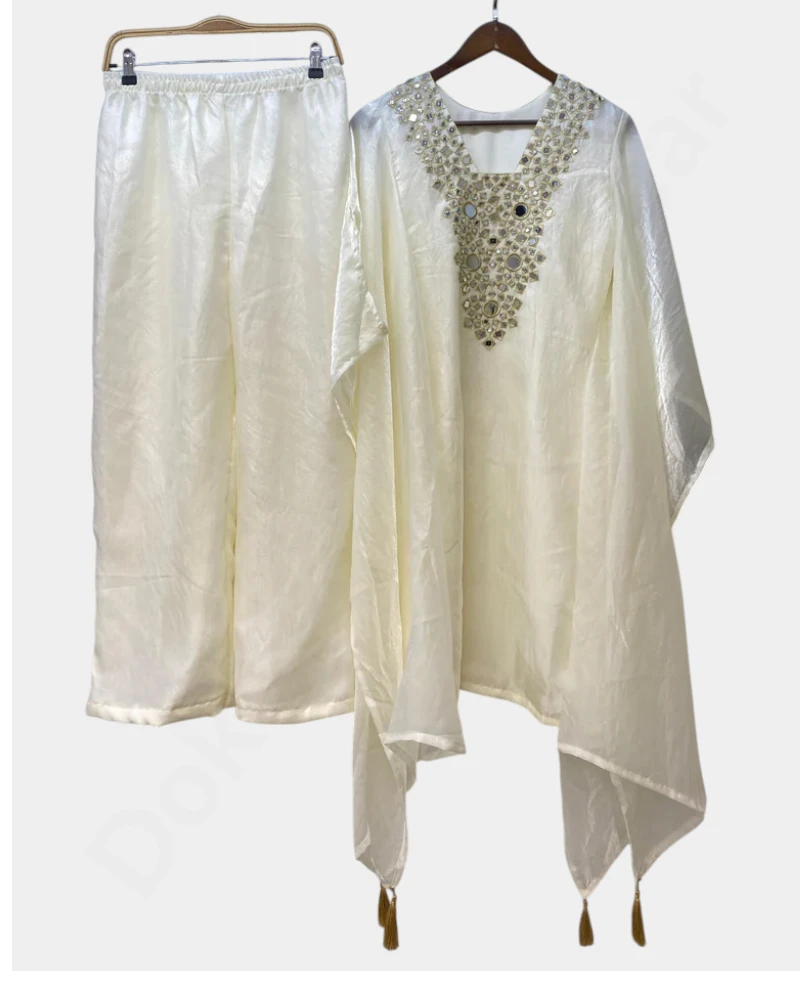 Mirror Work Top Plaza Fancy Fendy Embroidery Kurthi