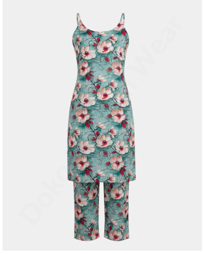 Cord Set  Sleeveless kurtha Ladies Kurthi