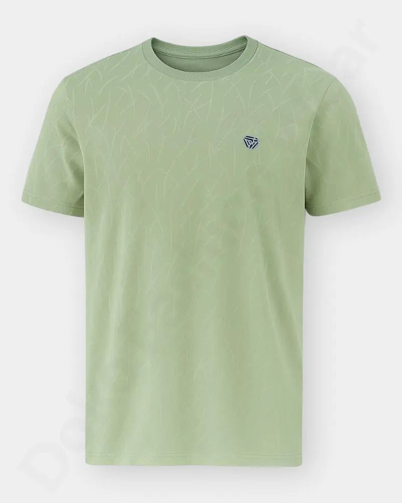 Men Fitcore Round Neck – Light Green Color | T-Shirts