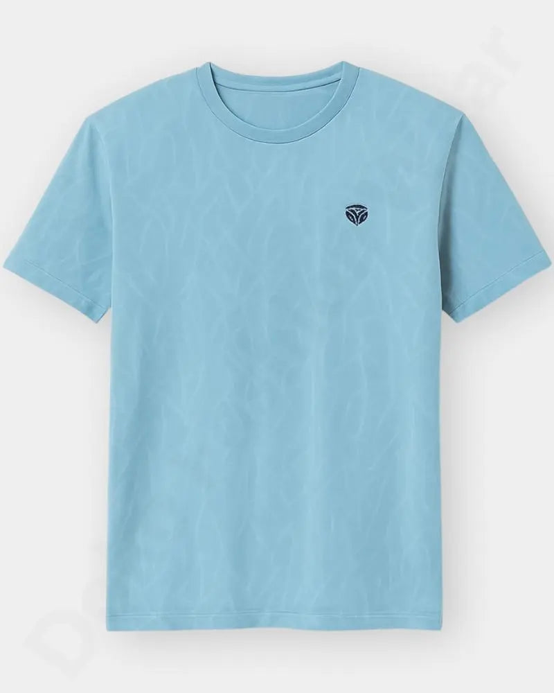 Men Fitcore Round Neck – Light Blue Color | T-Shirts