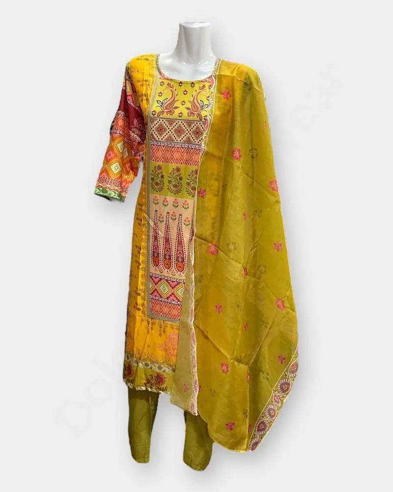 Rajastani Print Kurta 3Piece set Kurthi Ladies Kurthi | Size 2XL