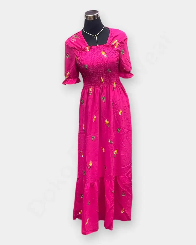 Long dress for Summer Pink Color Long Dress Dresses & Gowns