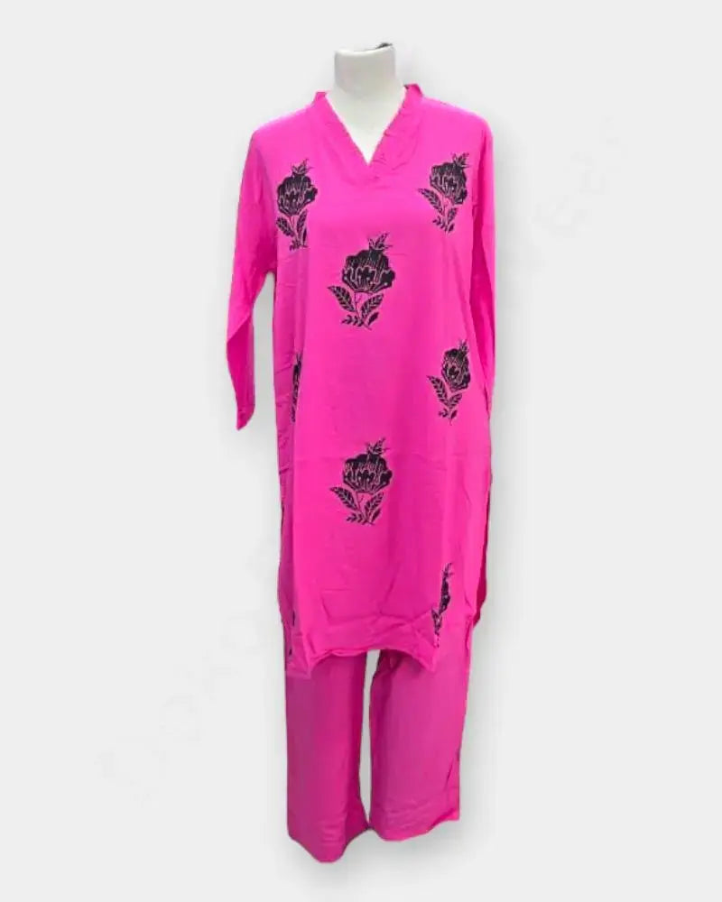Cord-set Pink Color Ladies Kurthi