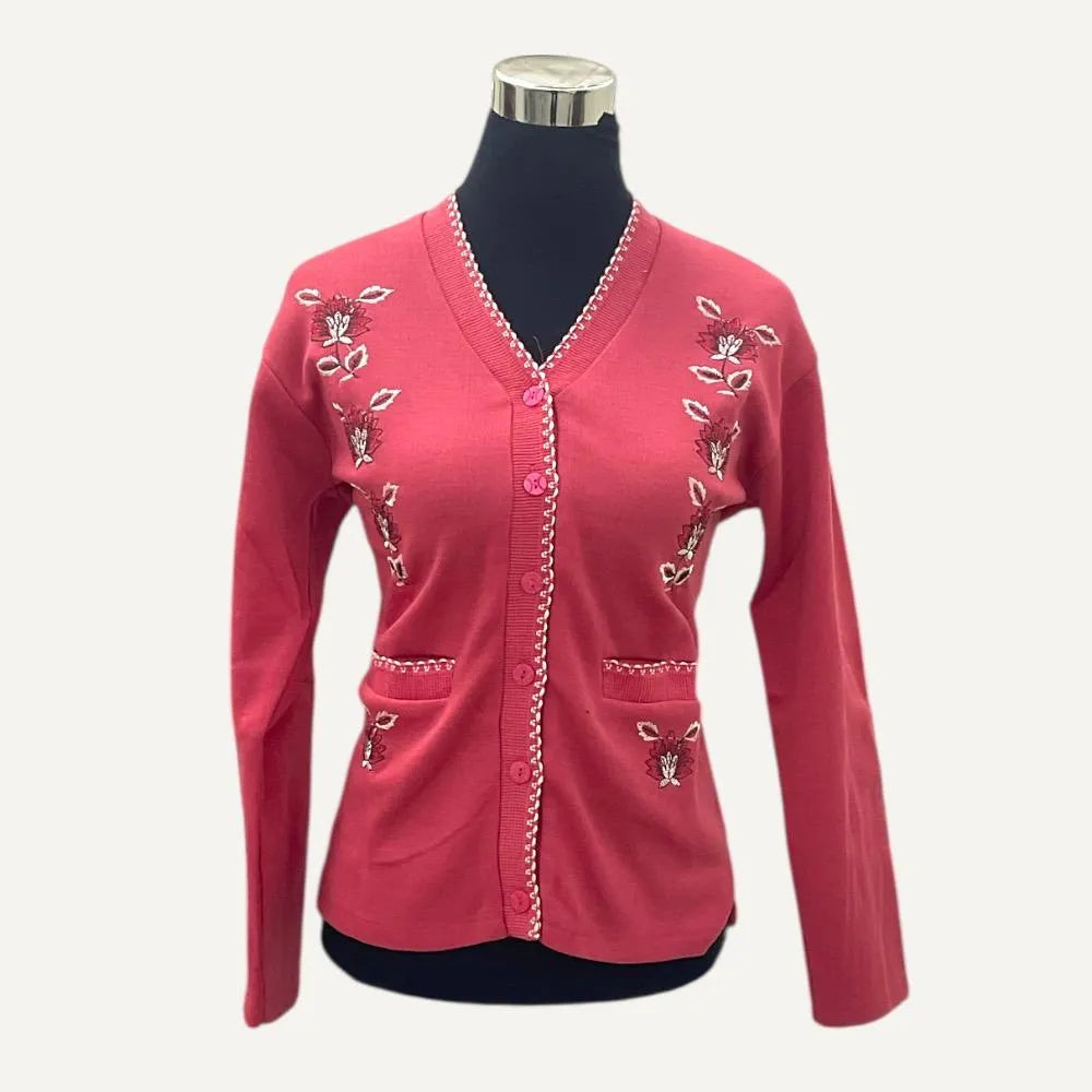 Sweter For Winter Knit V-neck Cardigan Jackets & Hoodies | Size L
