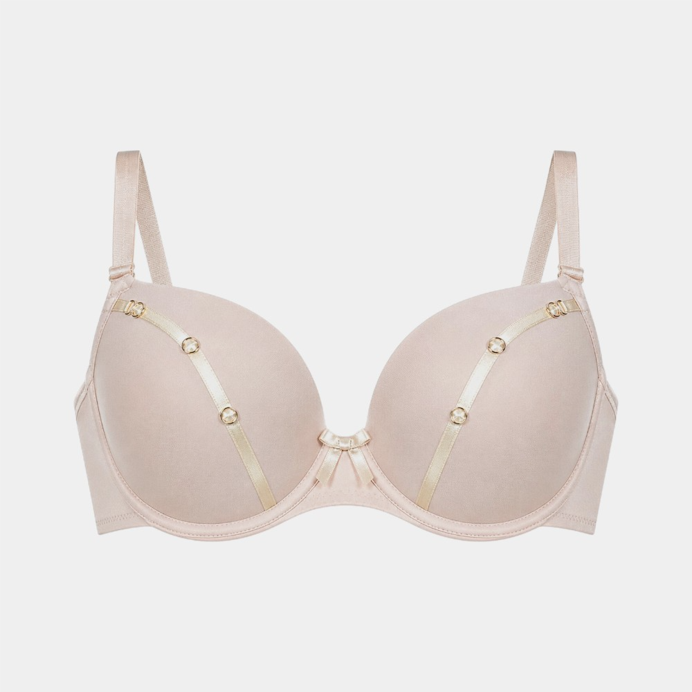 Double Push-Up Bra with Elegant Ring Details - Size 36/80