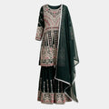 Half Gown Sharara Set – Elegant Party Wear for Women