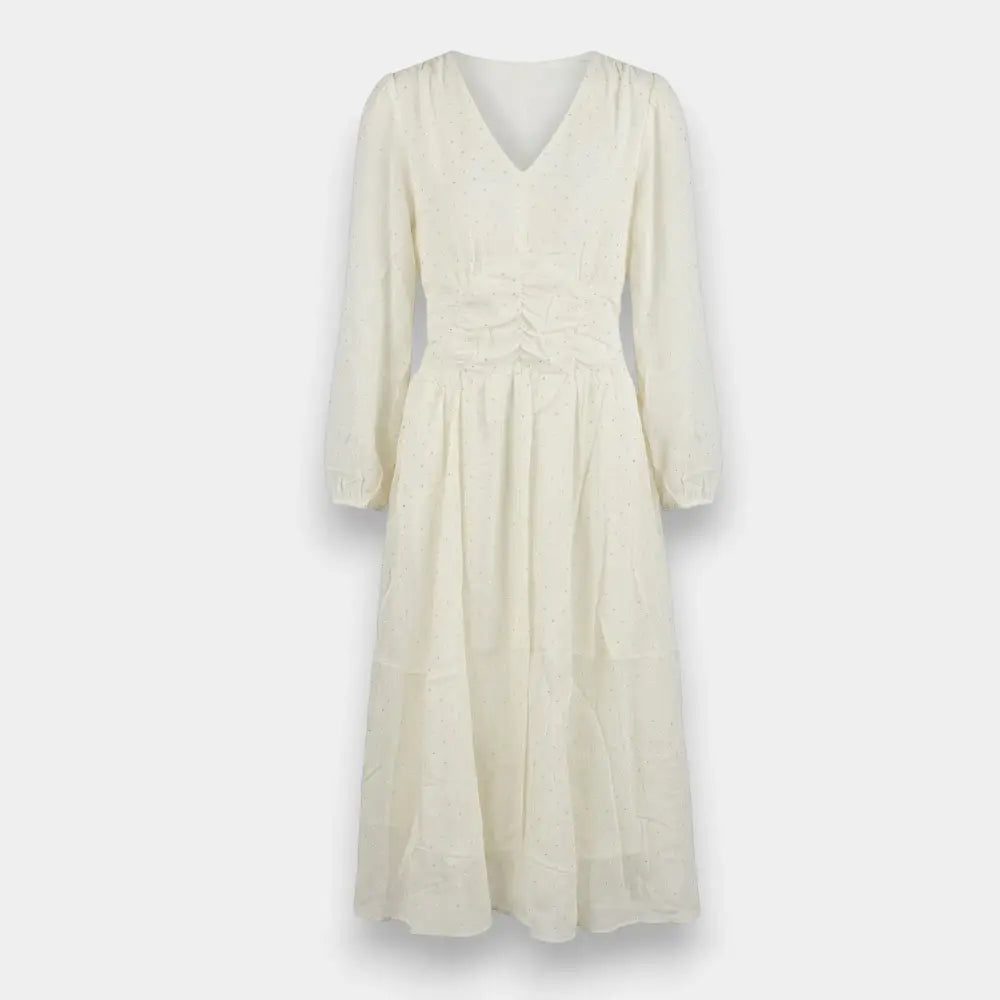 White Mini Party Wear Dress- Size S To M