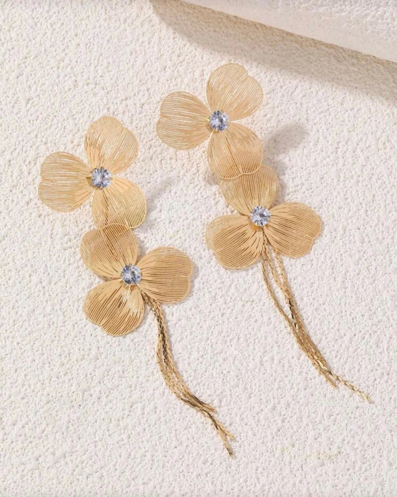 Golden Earrings - Casual & Party Wear Jewellery