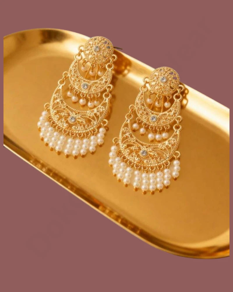 Golden Earrings - Casual & Party Wear Jewellery