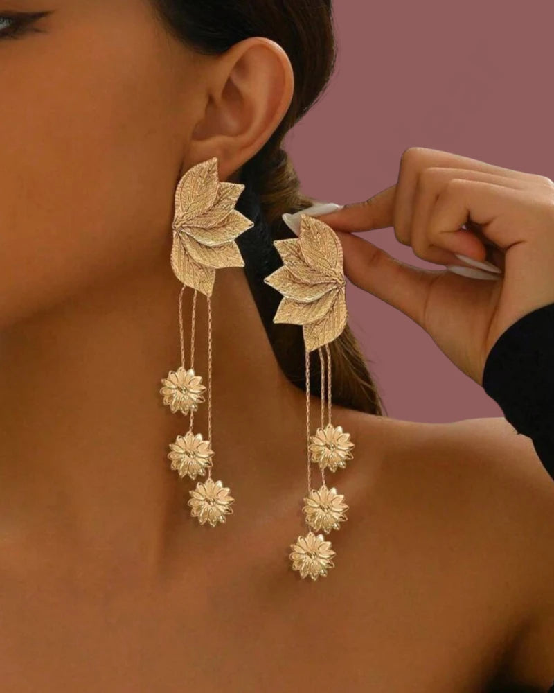 Golden Earrings - Casual & Party Wear Jewellery