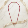 Ruby-Tone Beaded Traditional Mangalsutra