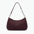 PADRE Purple Textured Canvas Hobo Bag with Chain Strap