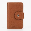 Pebbled Leather Multi-Slot Card Wallet