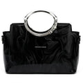 Glossy Marbled Top-Handle Bag