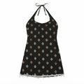 Halter Short Black Kurthi – Ladies Kurthi - Size (XS to S)