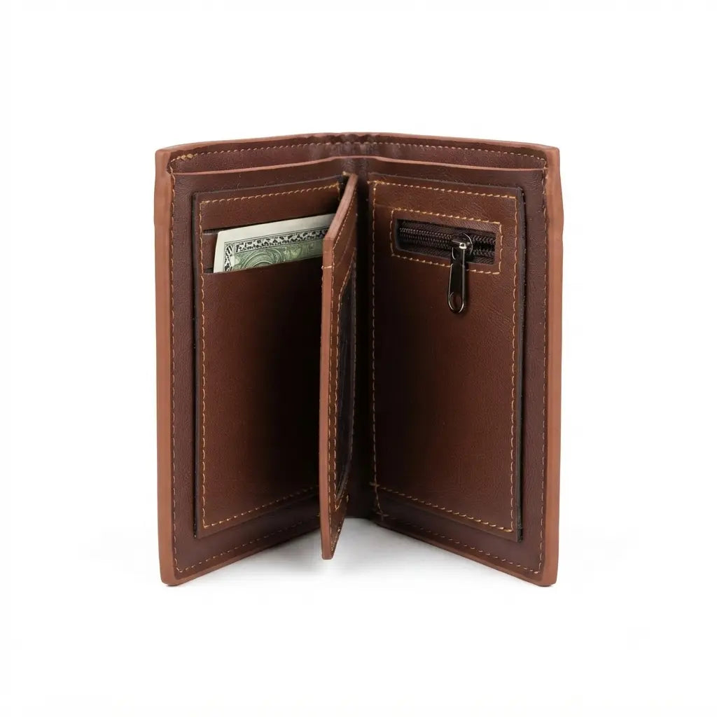 Men's Brown Leather Wallet