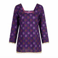 Dhaka Charms Short Purple Kurthi – Ladies Kurthi - Size 38