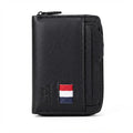Leather Zip-Around Accordion Card Holder