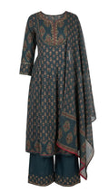 Cotton Gown Kurti Set 3 Pcs XL - Ladies Gown Kurti