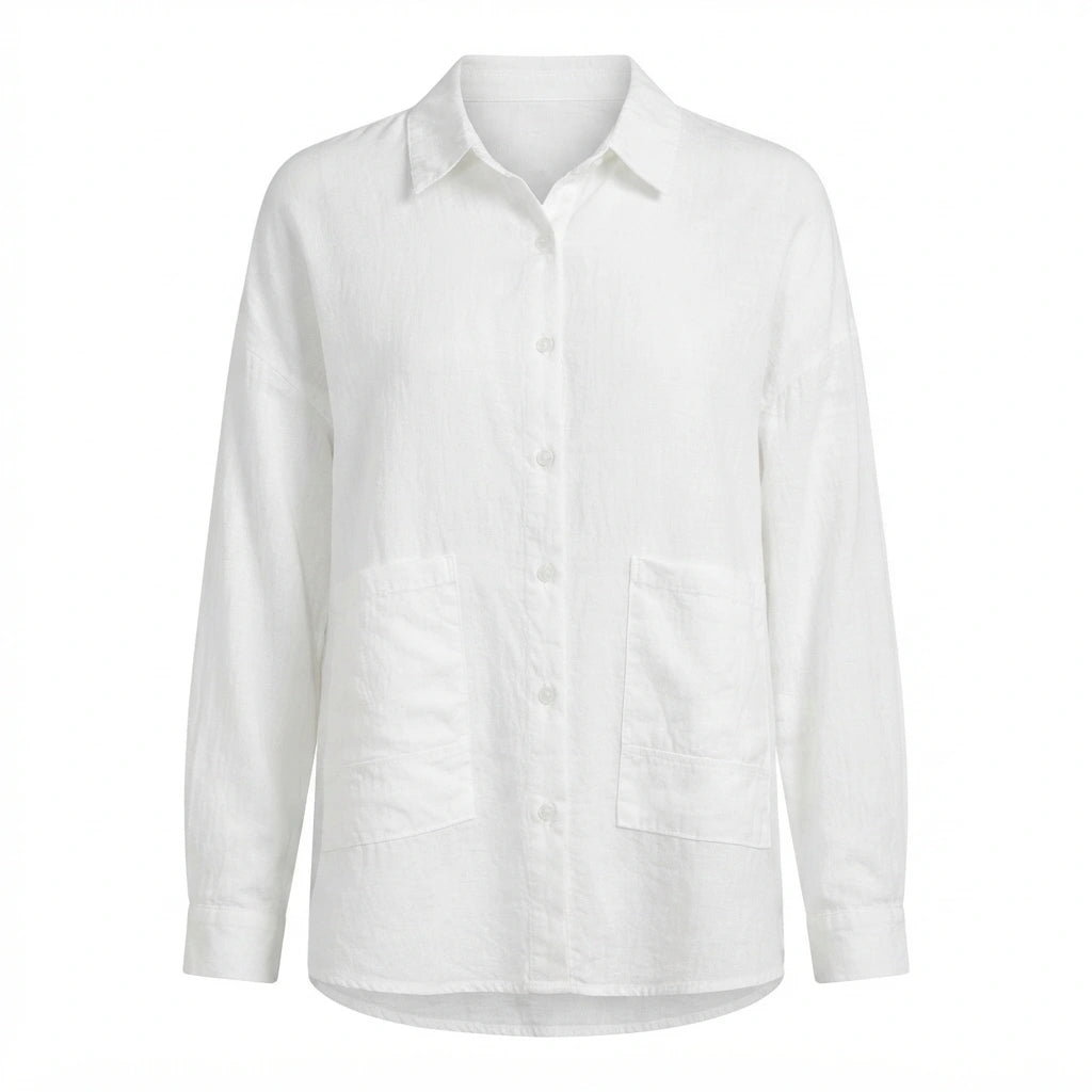 Long-Sleeve White Shirt – Size 2XL