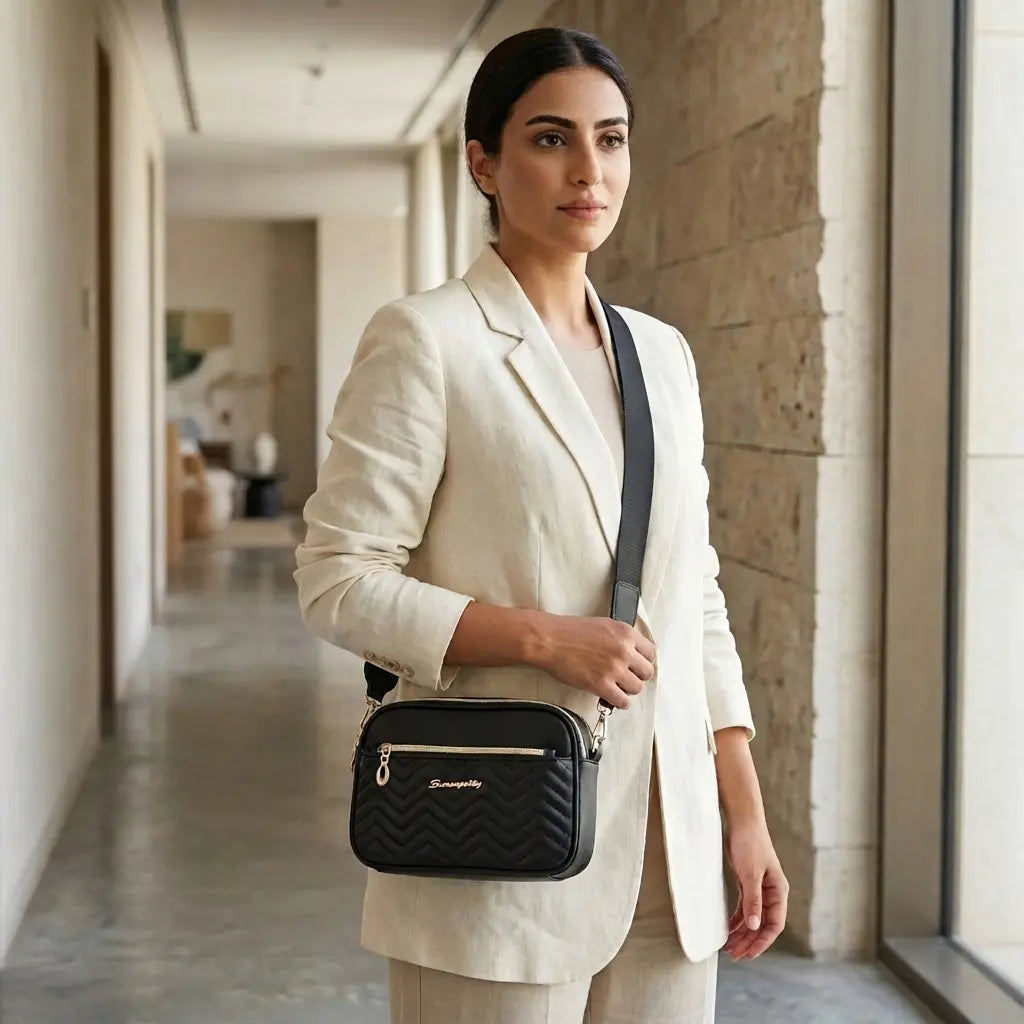 Crossbody Bag with Detachable Coin Pouch