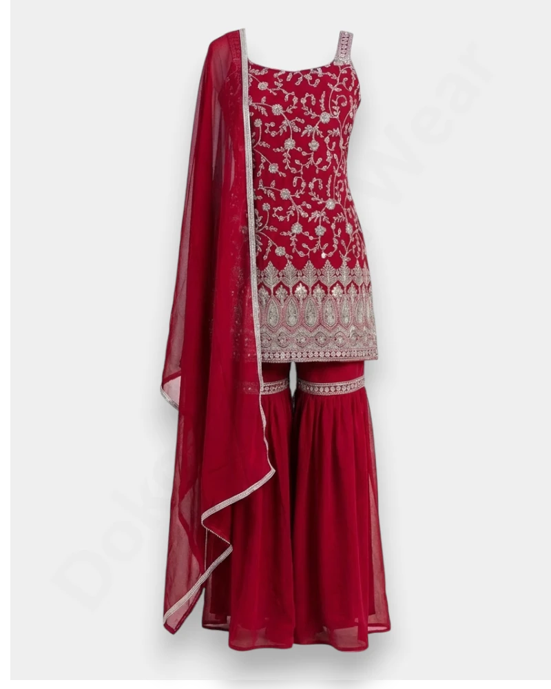 Gharara set Elegant Gharara Set Half Sleeve Ladies Kurthi|