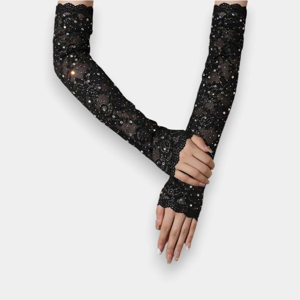 Women's Fingerless Long Gloves – Lightweight & Breathable Accessories
