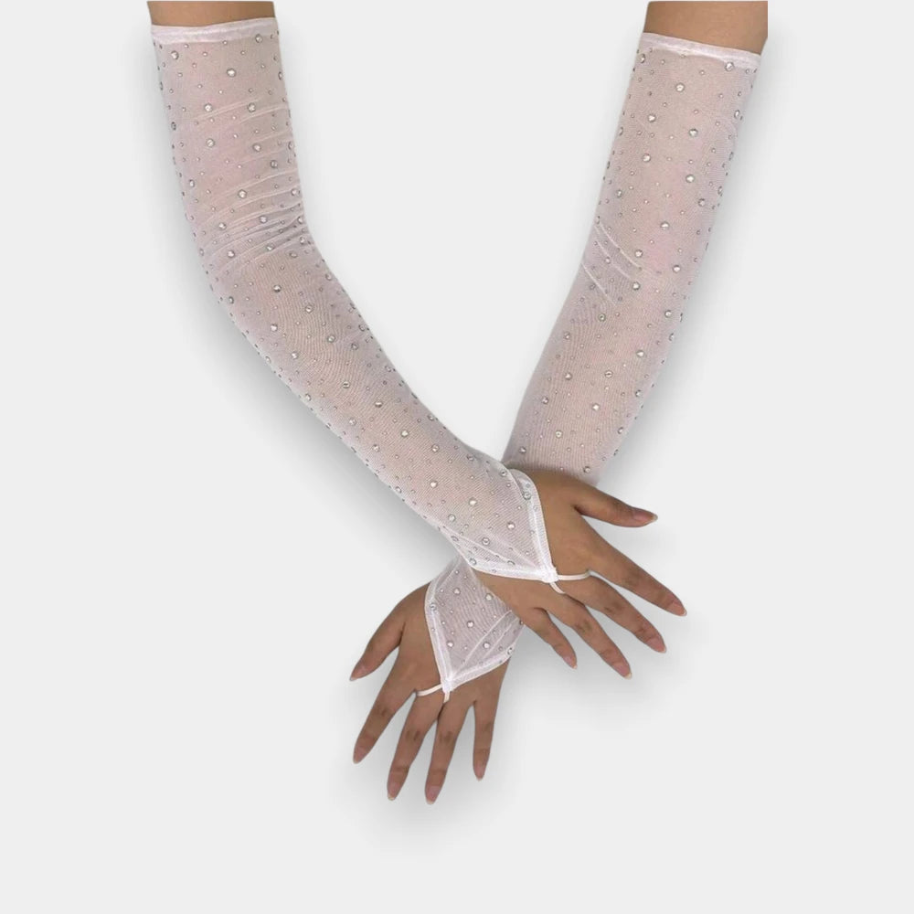 Women's Fingerless Long Gloves – Lightweight & Breathable Accessories