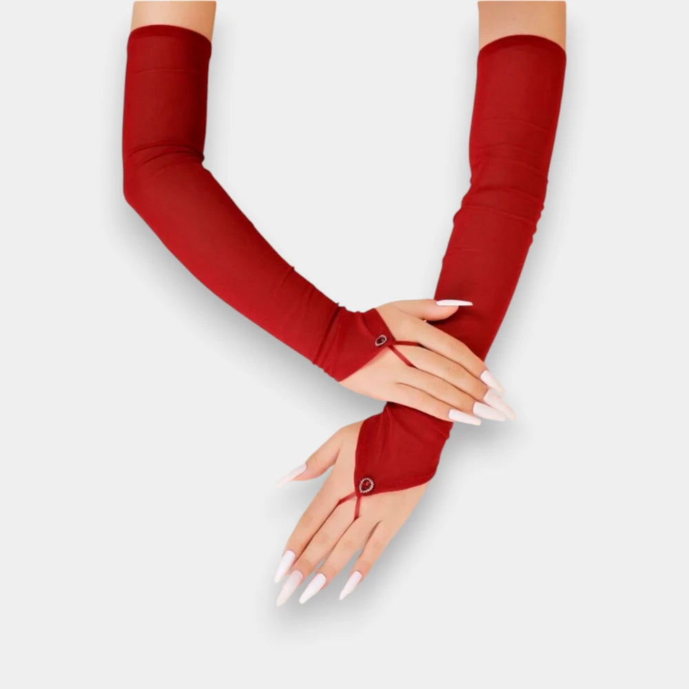 Women's Fingerless Long Gloves – Lightweight & Breathable Accessories