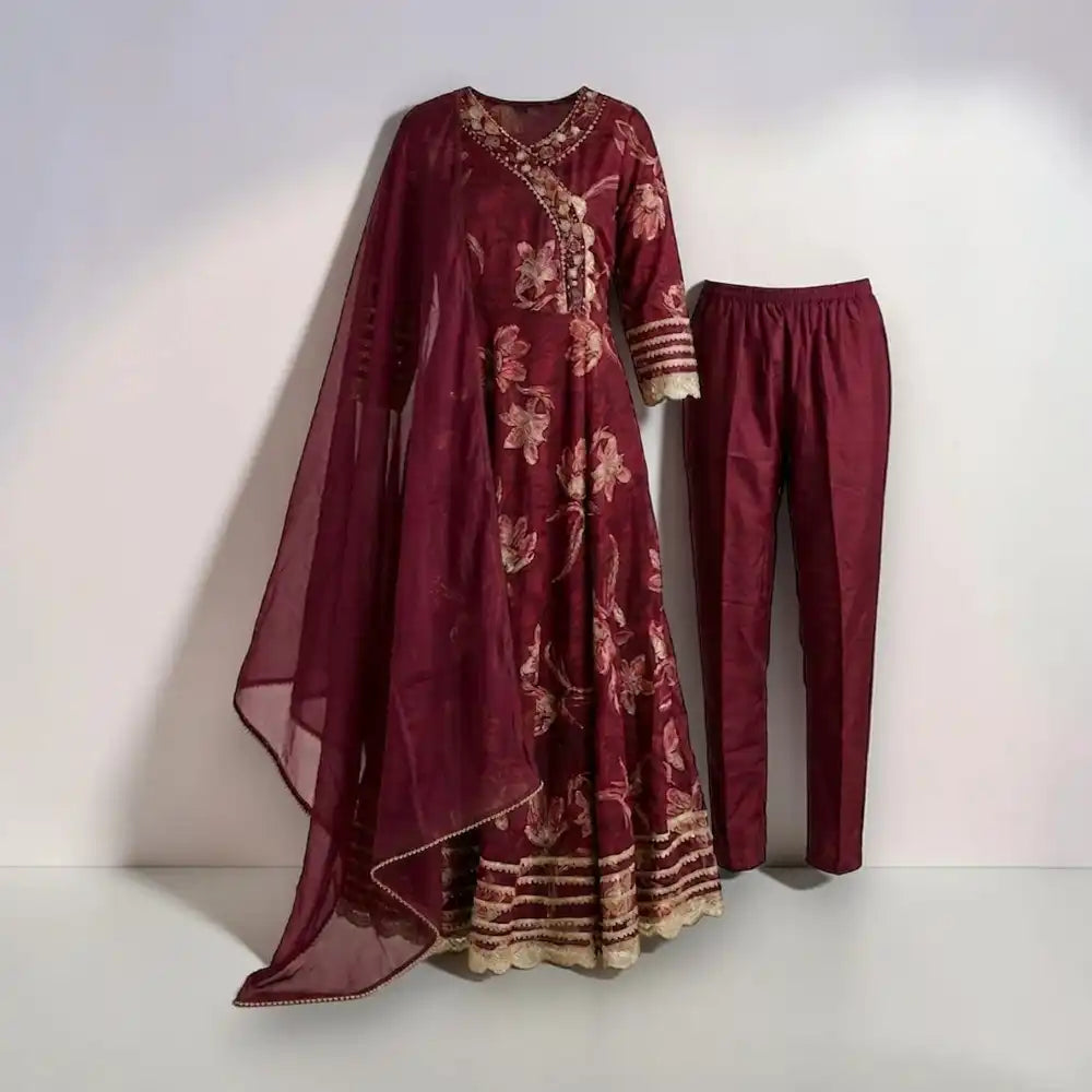 Gown Kurta Set for Party Wear