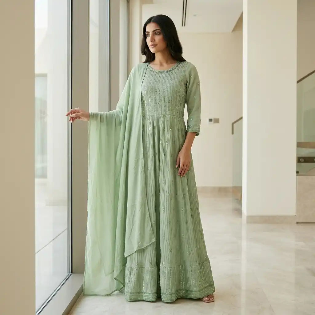 Party Wear Kurta Set for Ladies