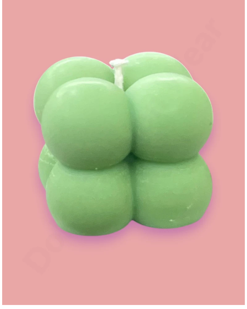 Bubble Cube handmade Candle