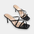 Women's Simple Criss Cross Heel Shoes – 7.5cm Comfortable Heel